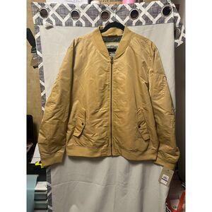 NWT Levi's Men Flight Satin Unfilled Ma-1 Bomber Jacket In Khaki Size XXL